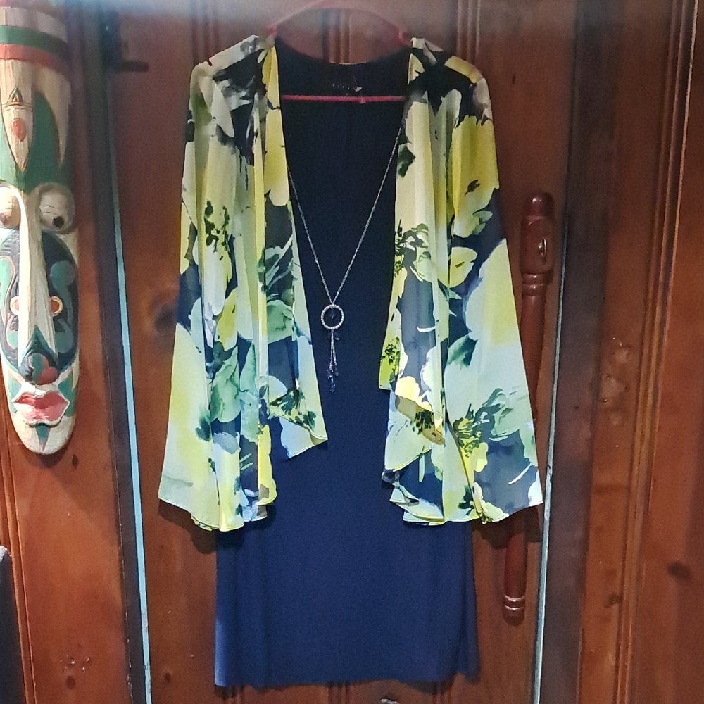 Tiana B. Elegant Navy Dress
